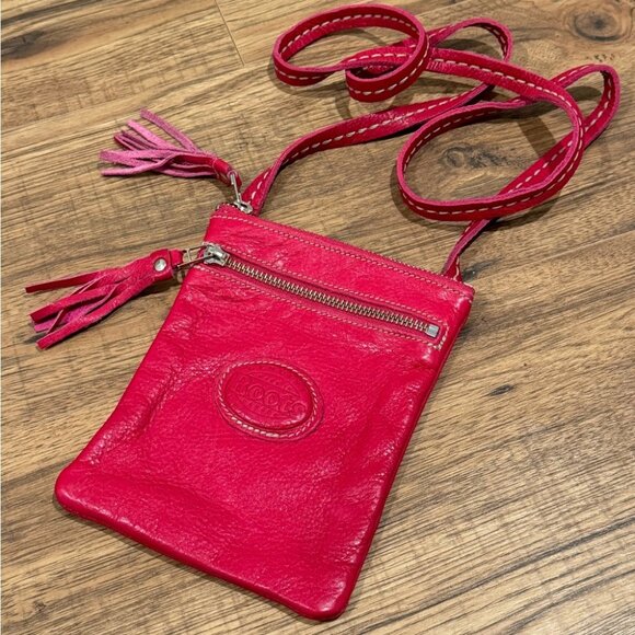 EUC Roots Vintage Small‎ Crossbody Bag - Hot Pink - Picture 7 of 13
